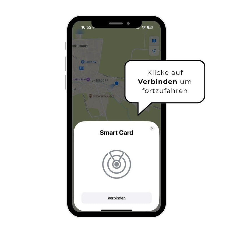 Klicke auf Verbinden um loszulegen